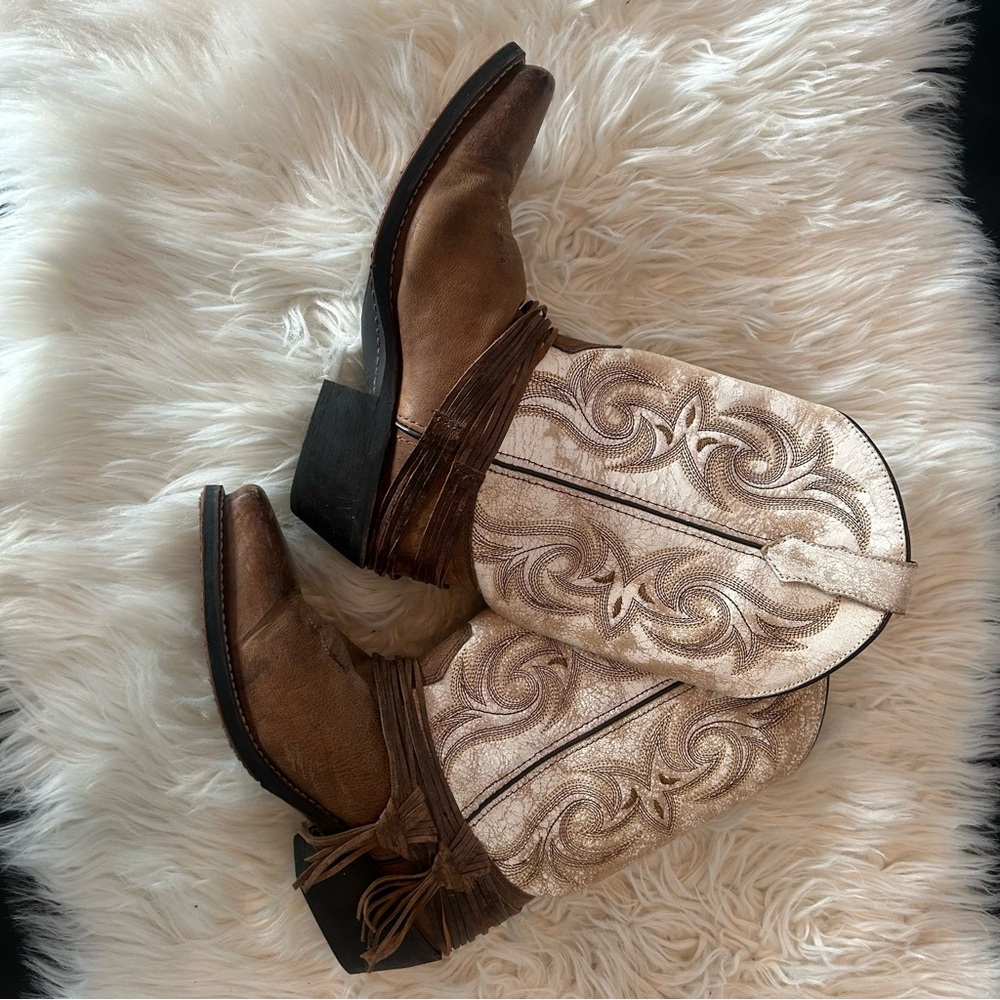 Laredo Tan and Cream Western Boots